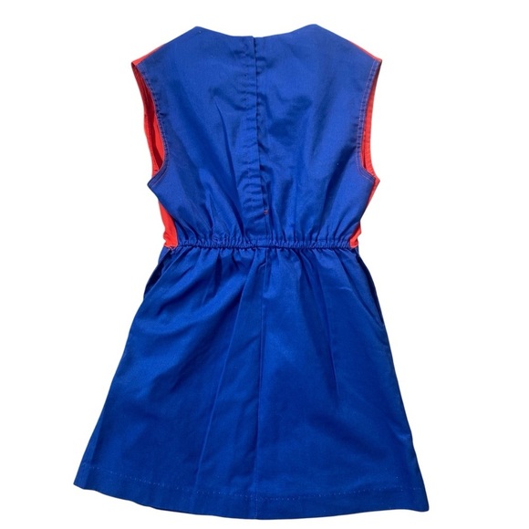 Vintage Red & Blue Girl’s Scout Uniform Dress w/ Hat | Size A-32 - Picture 4 of 11